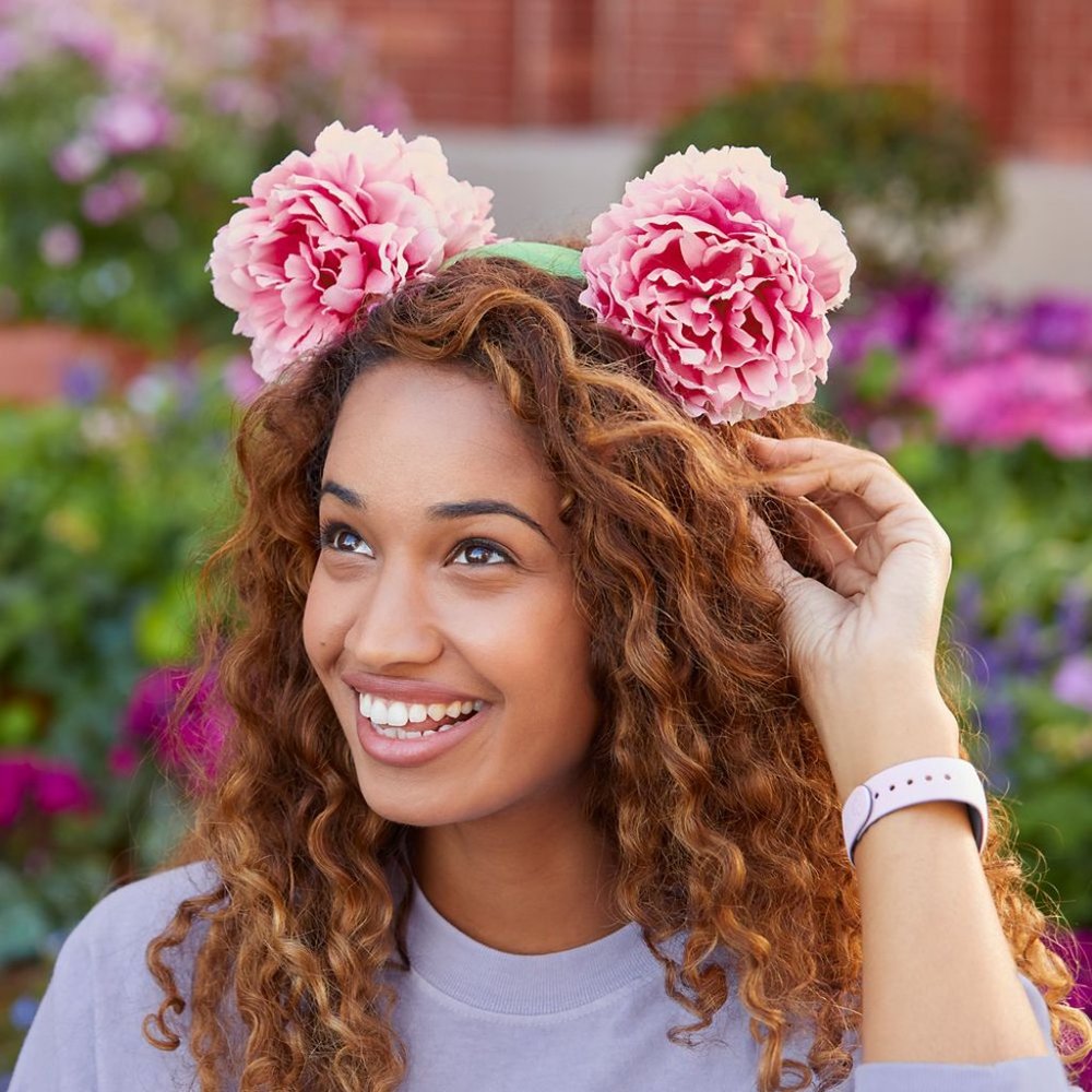 Disney Parks Floral Peony Minnie Ears!